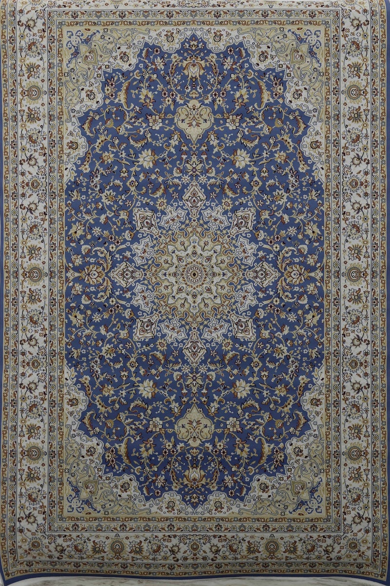 Alkaffary Bashayer Area Rug, Living Room & Majlis Rug, Luxury Heritage Arabic Design High-Quality Materials,165x260 cm,Blue - Image 1