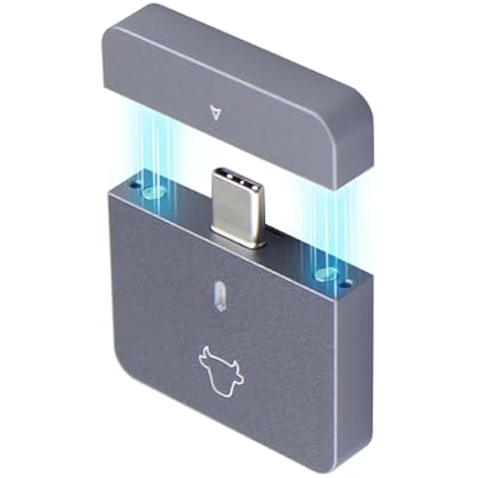 rayihni M.2 NVME SSD ENCLOSURE ALUMINUM TOOL-FREE ADAPTER, 10GBPS USB3.2 READER FOR 2230 NVME M-KEY SSD, HARD DRIVE CASE WITH UASP SUPPORT, PLUG AND PLAY - Image 2