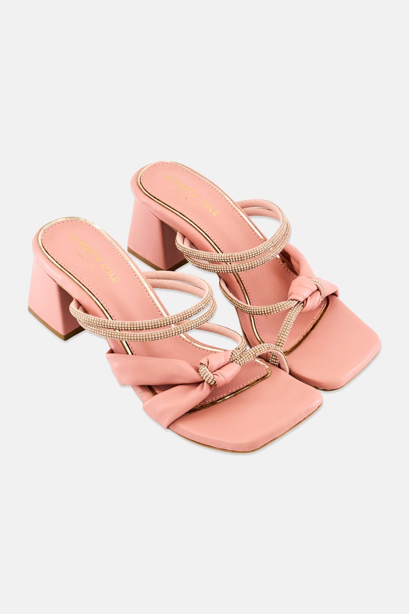 Kenneth Cole صندل نسائي نورة سهل الارتداء، وردي - Image 2