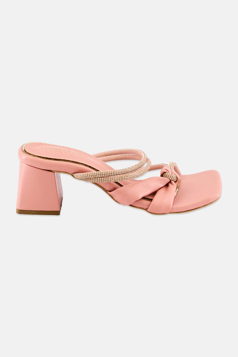 Kenneth Cole صندل نسائي نورة سهل الارتداء، وردي - Image 4