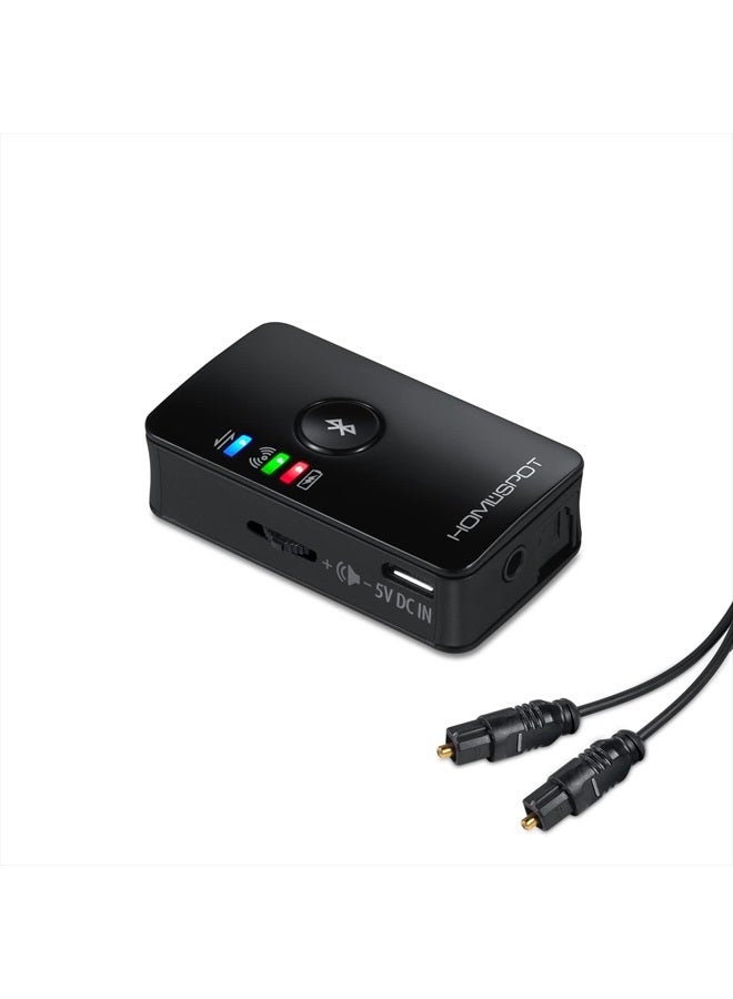 HomeSpot Bluetooth Transmitter for TV Audio Optical Bluetooth Low Latency Audio Adapter Bluetooth 5.0 no Lip Sync Digital Dual Stream Toslink SPDIF [Advanced Dual Stream Version] - Image 1