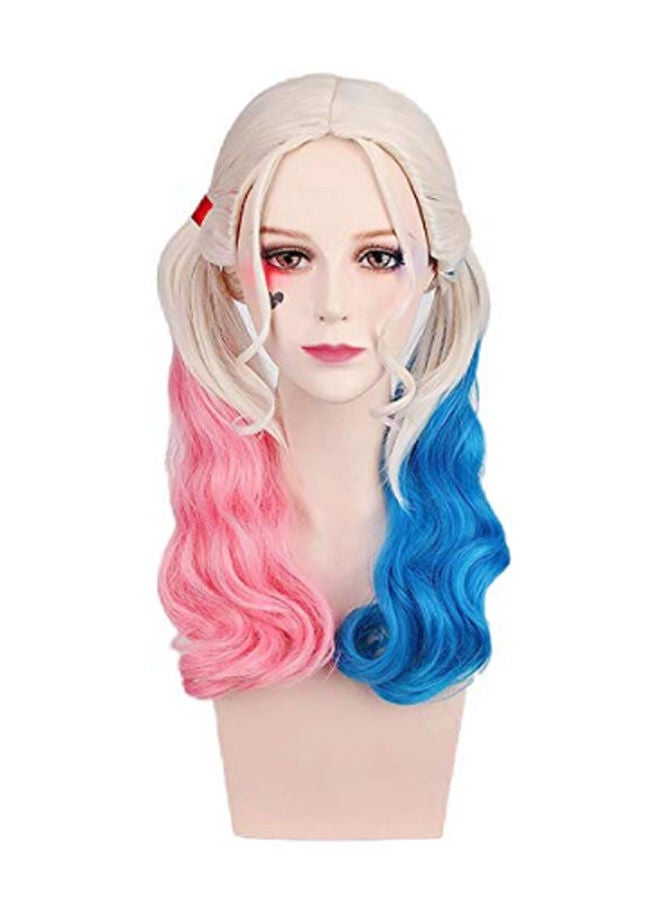 Harleen Quinzel Long Curly Hair Cosplay Wig - Image 1