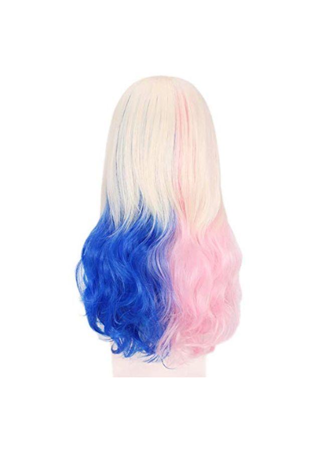 Harleen Quinzel Long Curly Hair Cosplay Wig - Image 3