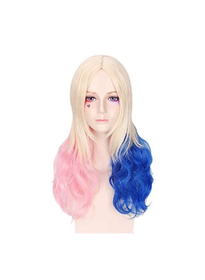 Harleen Quinzel Long Curly Hair Cosplay Wig - Image 2