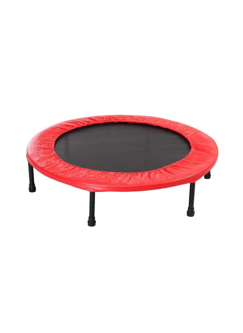 H PRO Pro Mini Trampoline For Kids And Adults| Unisex Child Jump Trampoline| 40 Inch Exercise Trampoline| Fitness Rebounder-Red  - Image 1