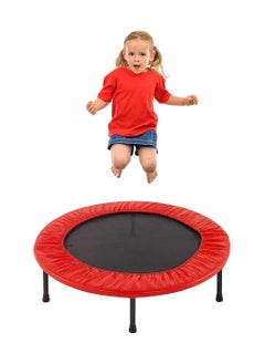 H PRO Pro Mini Trampoline For Kids And Adults| Unisex Child Jump Trampoline| 40 Inch Exercise Trampoline| Fitness Rebounder-Red  - Image 3