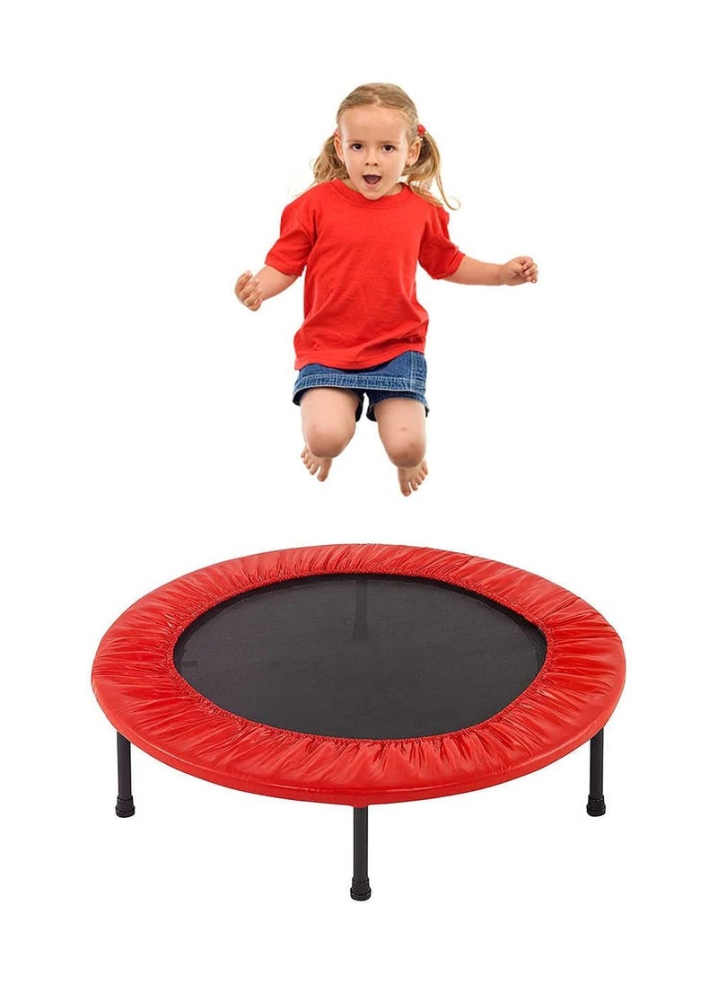 H PRO Pro Mini Trampoline For Kids And Adults| Unisex Child Jump Trampoline| 40 Inch Exercise Trampoline| Fitness Rebounder-Red  - Image 3
