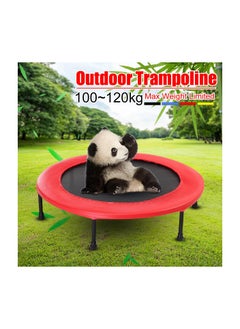 H PRO Pro Mini Trampoline For Kids And Adults| Unisex Child Jump Trampoline| 40 Inch Exercise Trampoline| Fitness Rebounder-Red  - Image 2