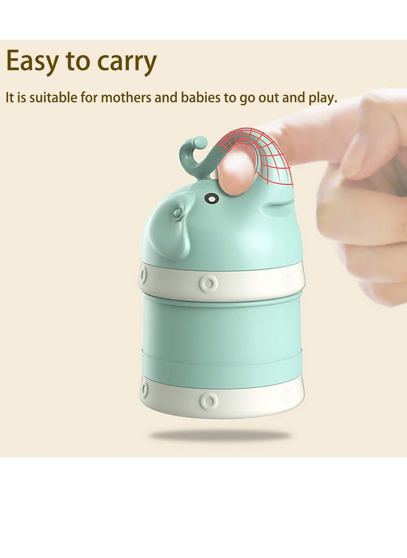 Bebiland Baby Milk Powder Formula Dispenser, Stackable Formula Dispenser Container Mixie Bottle for Travel, Large Capacity Formula Holder and Food Storage, Non-Spill, Powder Leakage Free, BPA Free  - Image 4