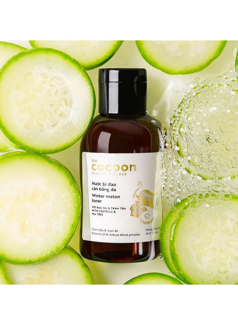 The Cocoon Original Vietnam 180g Winter Melon Facial Toner 140ml Oil Control Hydrating Toner with Centella Tea Tree Niacinamide and Licorice Root for Acne Prone Skin  | Best Price UAE