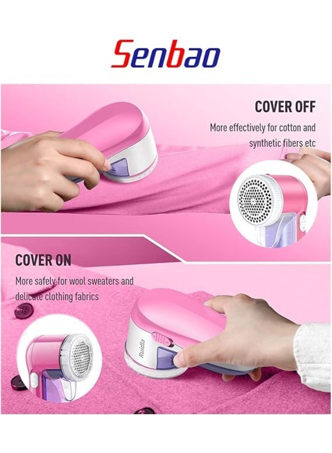 سينباو مزيل الوبر الكهربائي A-614 سهل الاستخدام ومحمول، جهاز فعال لإزالة الوبر من الملابس والأقمشة مع شفرة إضافية لأداء أفضل - Image 3