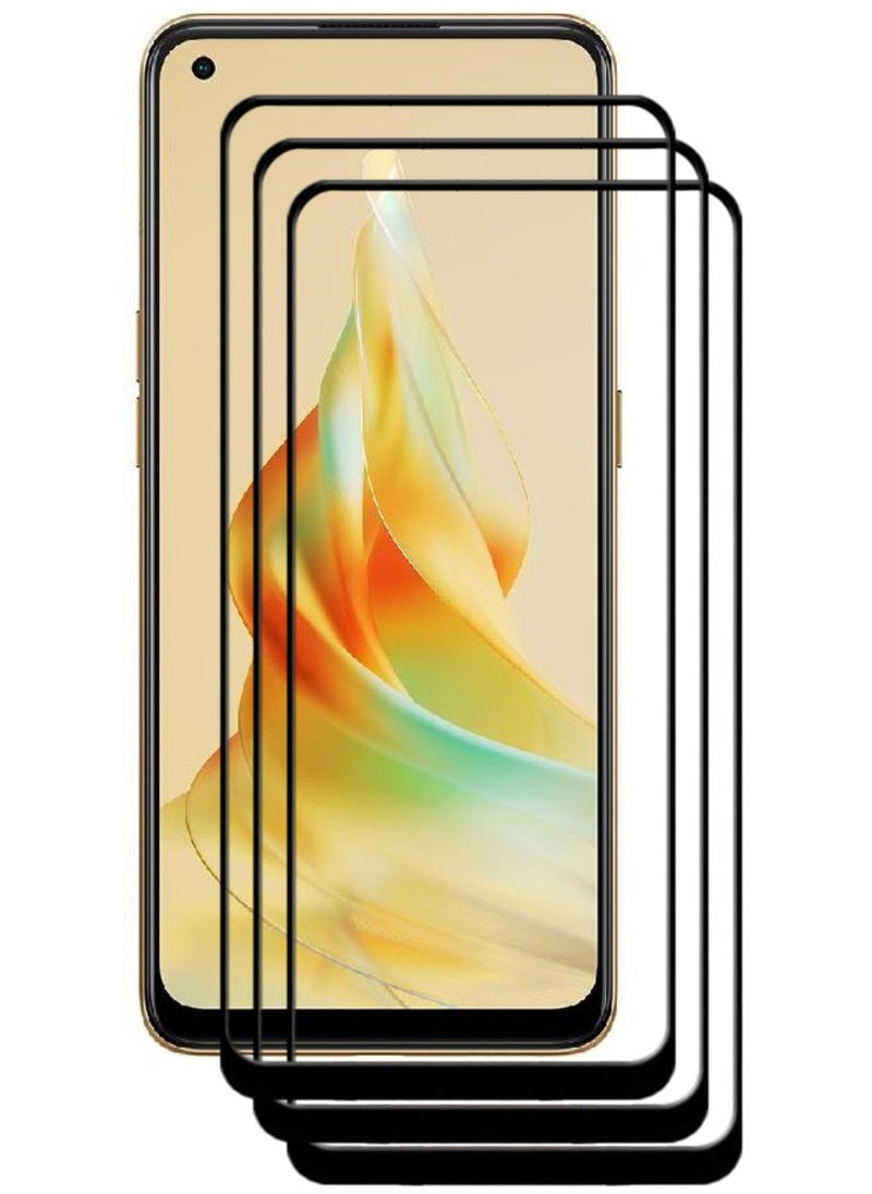 ACLIX 3 Pieces Antistatic ESD Dustproof Premium Quality High Definition Tempered Glass Screen Protector Designed For Oppo Reno8 T - Image 1