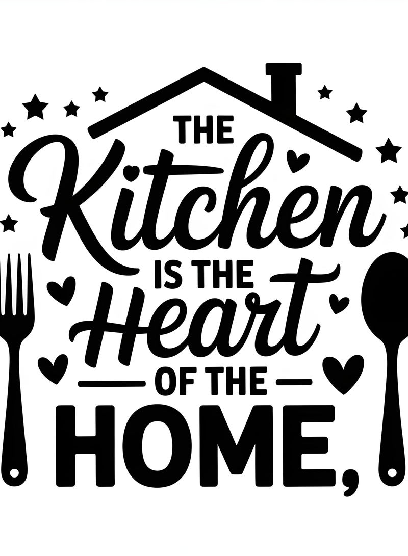 Vinyl Decorative Wall Sticker 30 cm Black