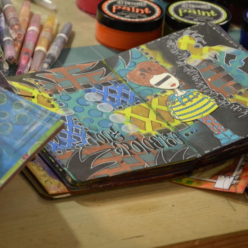 Dylusions Ranger The Crafters Workshop Creative Journal Small (5x8), zzzz-s, Multi-Colour - Image 3