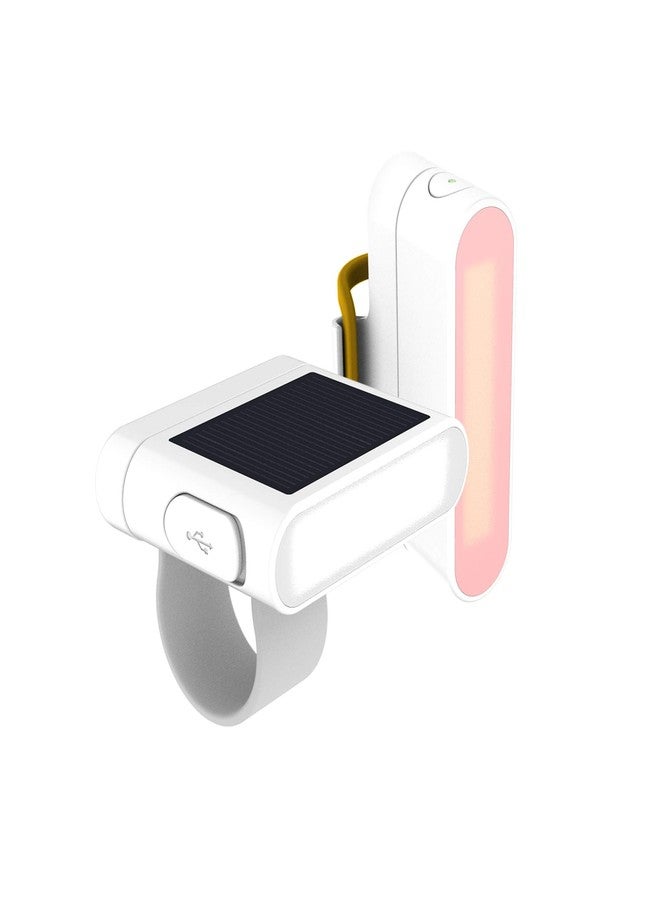 MPOWERD Luci Solar Bike Light Set | Headlight: 100 Lumens with White LEDs | Taillight: 40 Lumens with RGB LEDs | Rechargeable via Solar or USB | Waterproof | Lasts Up to 15 Hours - Image 1