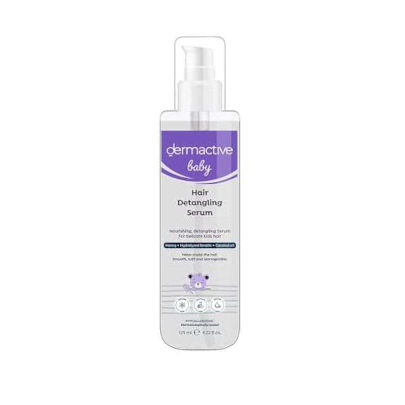 DERMACTIVE Baby Hair Detangling Serum – 120ml | Easy Combing, Smooth & Shiny Finish, Gentle Care for Fine Baby Hair - Image 1