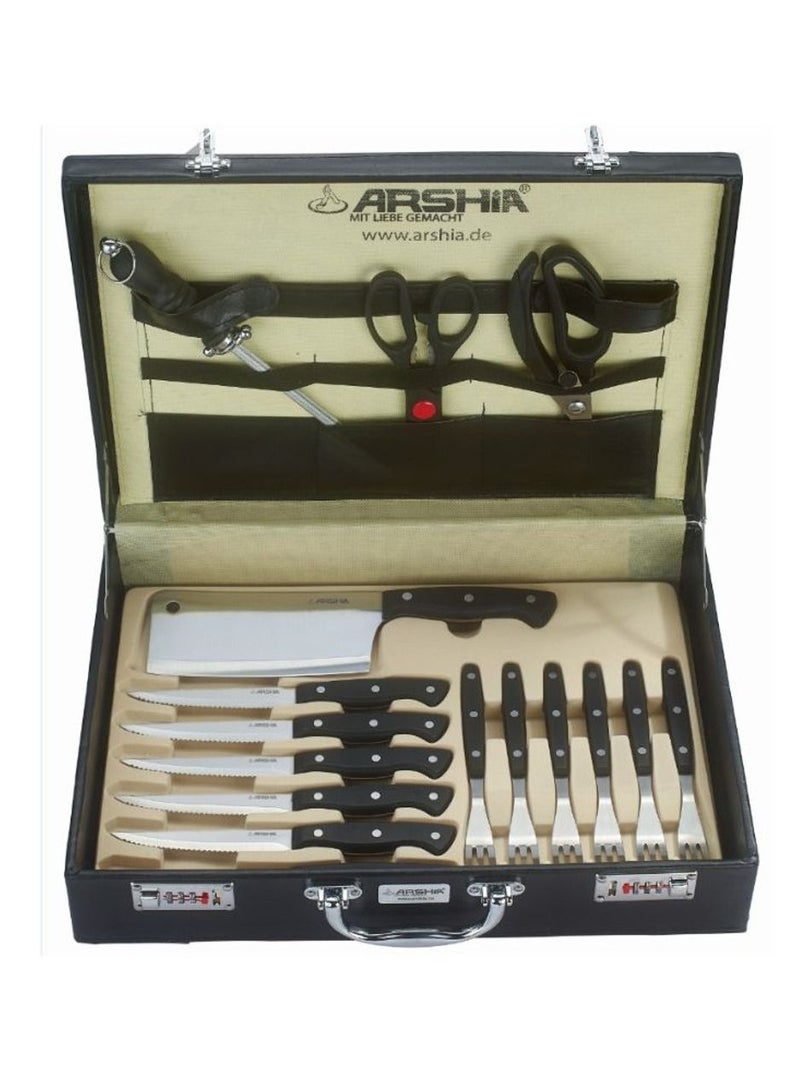 Arshia German Stainless Steel 32pcs Knife Set Non Stick Coating with Box - Image 1
