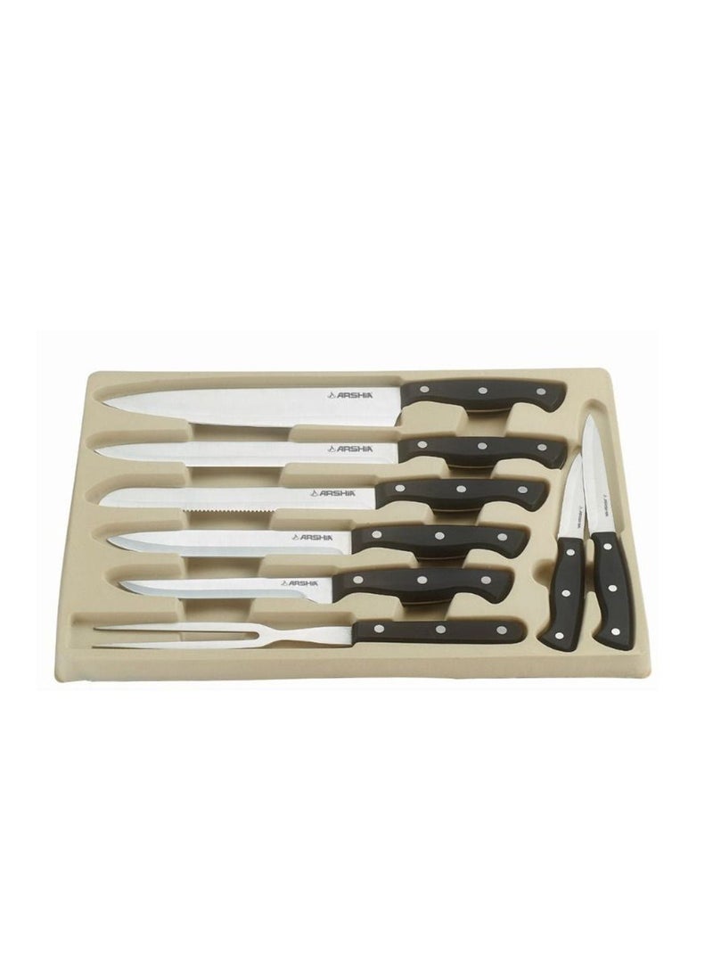 Arshia German Stainless Steel 32pcs Knife Set Non Stick Coating with Box - Image 4