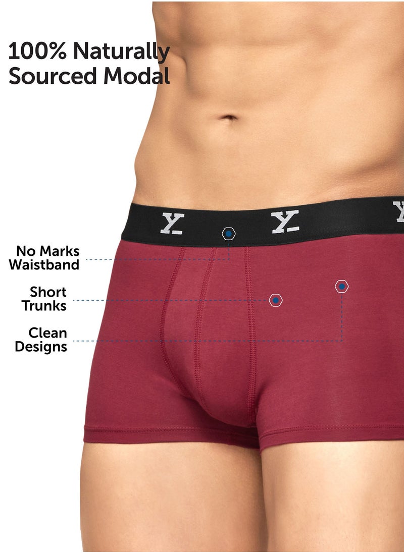 XYXX - Pack of 3 Ace Intellisoft Micro Modal Solid Men Trunk - Image 1