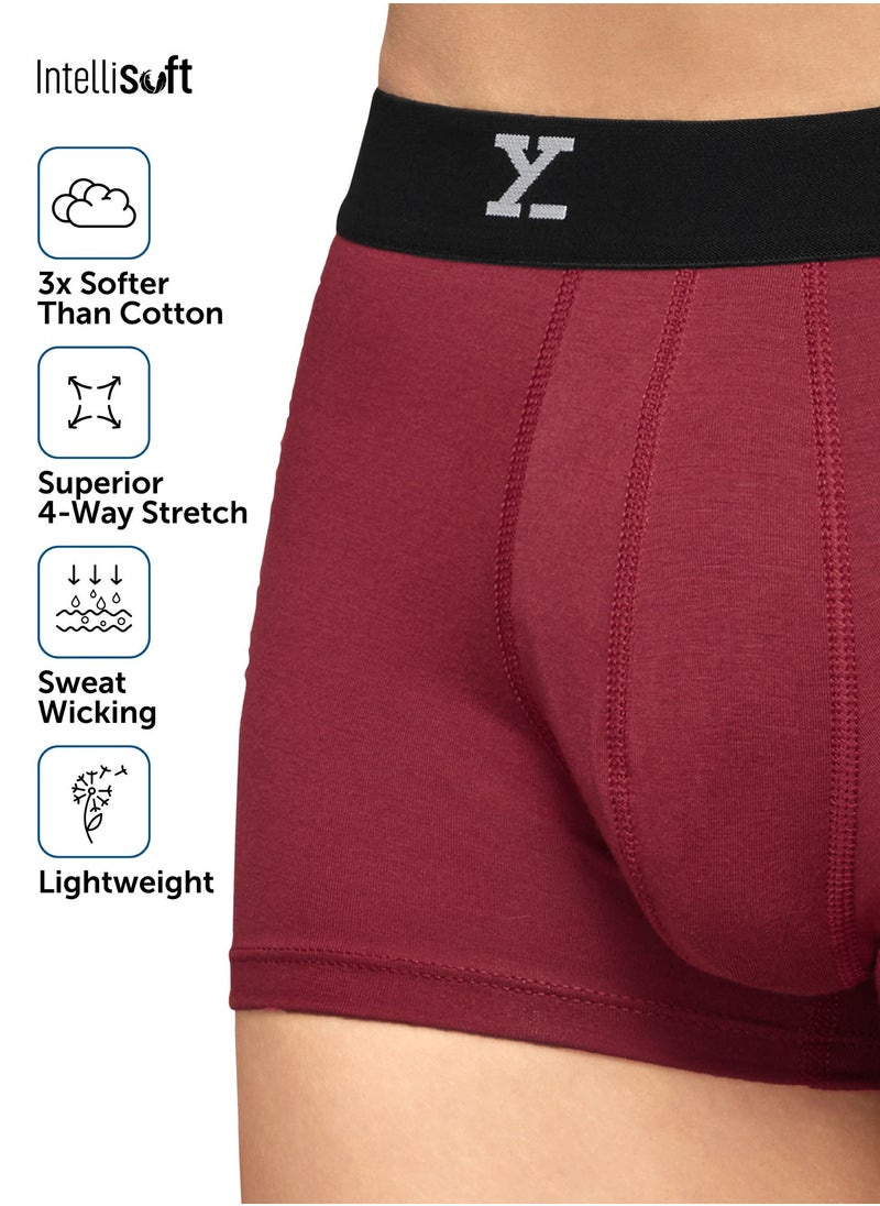 XYXX - Pack of 3 Ace Intellisoft Micro Modal Solid Men Trunk - Image 1
