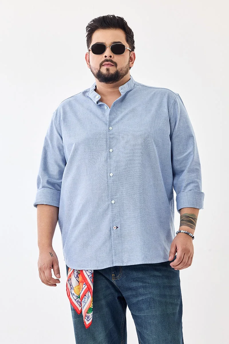 SNITCH 100% Cotton Plus Size Mandarin Shirt