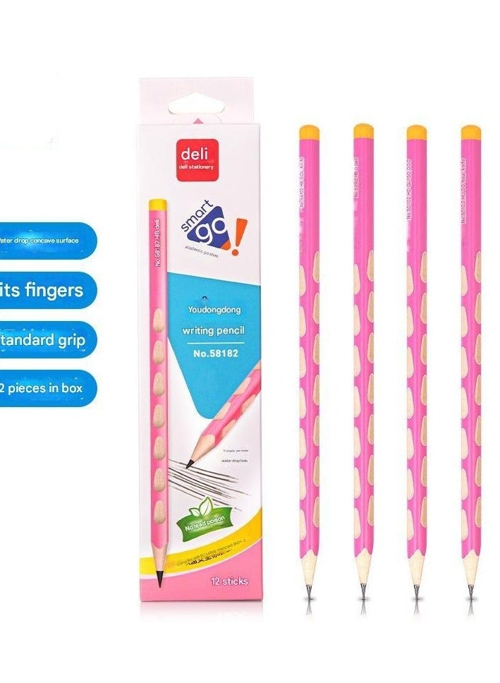 Generic 2B Hexagonal Pencil, Student Anti Slip 12 Pieces/Box - Image 1