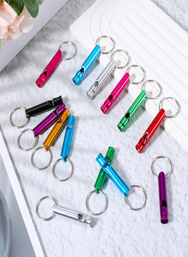 Dimeho 120PCS Emergency Whistle with Keychain, Aluminum Survival Whistle Key Chain Defense Alarm Loud Sound Sturdy Light for Outdoor Camping Hiking Hunting Boating Fishing Sports - Image 3