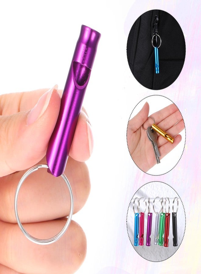 Dimeho 120PCS Emergency Whistle with Keychain, Aluminum Survival Whistle Key Chain Defense Alarm Loud Sound Sturdy Light for Outdoor Camping Hiking Hunting Boating Fishing Sports - Image 4