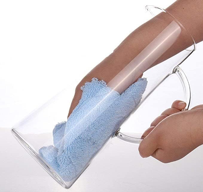 VILON Premium Glass Water Jug - 1.3 LTR, Transparent, Hot Cold Water Pitcher with Lid Water Jug, Iced Tea, Milk and Juice Beverage Carafe, Lemon Jug., 1.80 Liter (Borosilicate JUG 1.3 LIETER) - Image 3