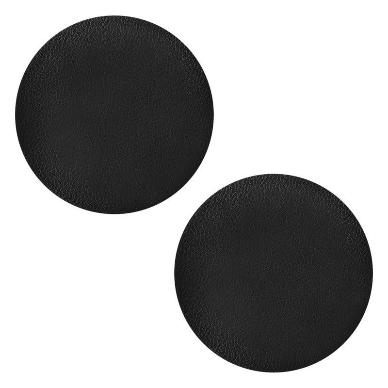 2pcs Black Stretch Stool Covers Round Shape Stool Covers Black Chair Protector - Image 5