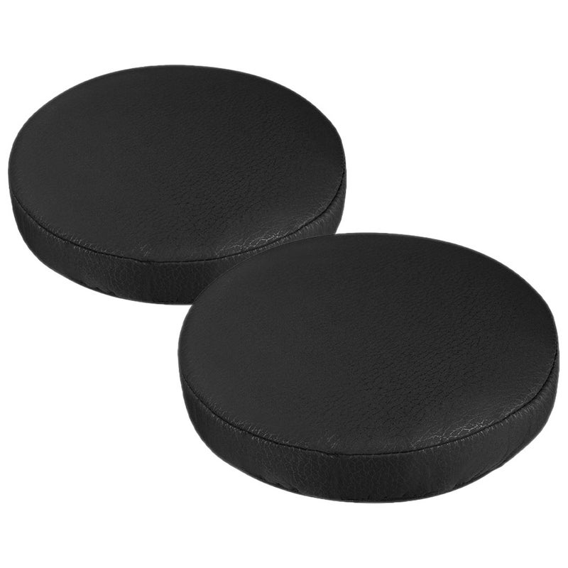 2pcs Black Stretch Stool Covers Round Shape Stool Covers Black Chair Protector - Image 4
