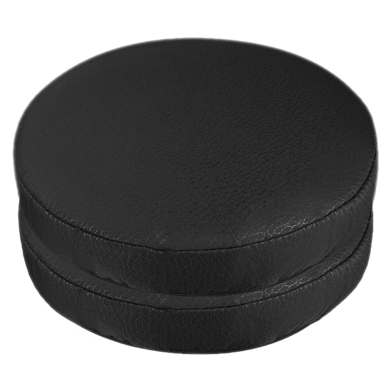 2pcs Black Stretch Stool Covers Round Shape Stool Covers Black Chair Protector - Image 3
