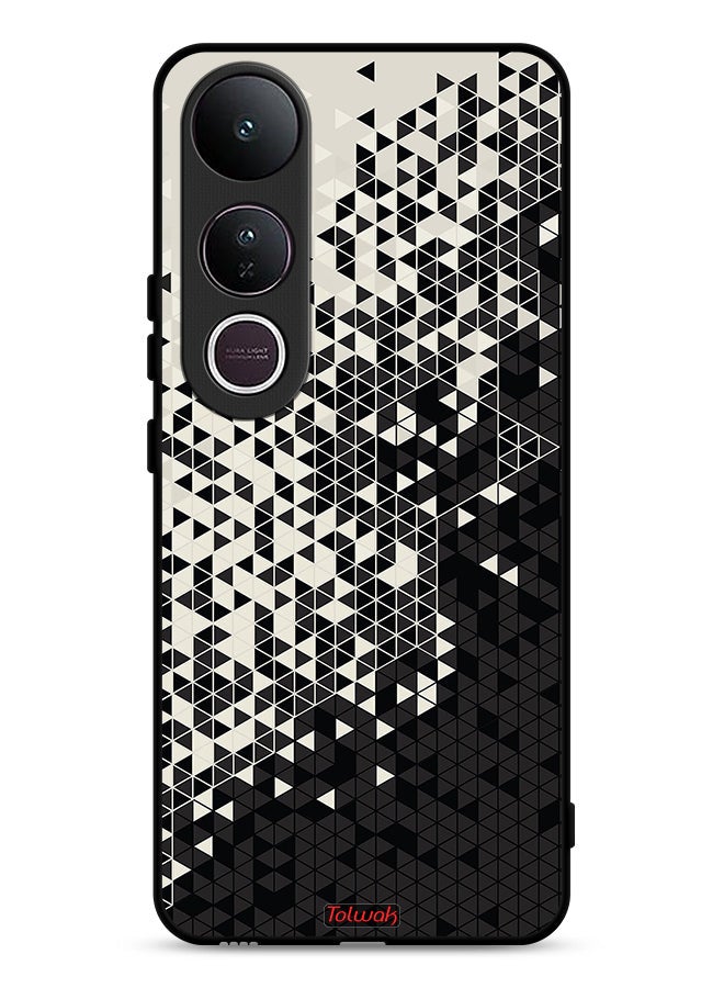 Tolwak Vivo V50 Lite Protective Case Cover Pattern Digital Art Triangle