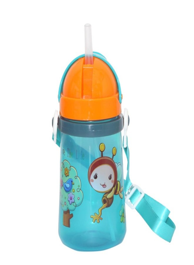 Alya The Cheeky Kidzz Premium Baby Straw Sipper 350ml for Feeding Water Milk Liquids Feeder Bottle (Design 617) - Image 2