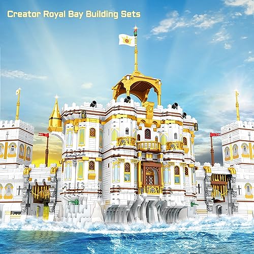 JMBricklayer Royal Bay Castle Building Sets Ideas Medieval Castle Building Kit 41109 Construction MOC Building SetCollectible Display Model Creative Gift for Adults - Image 5