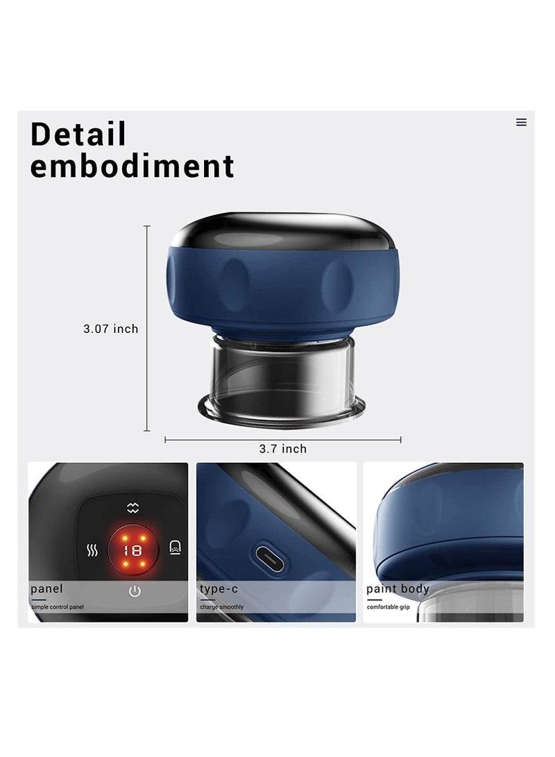 إسكدنيا مجموعة حجامة كهربائية جديدة مع 12 وضعية مناسبة لتدليك الرقبة والكتف والظهر والكشط وأغراض أخرى - Image 2