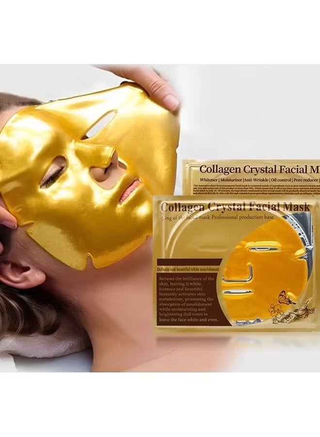 EELHOE Collagen Crystal Facial Mask - Brightening Dull Tones To Leave The Face White And Even, Tightening Skin Collagen Mask 3PCS - Image 1