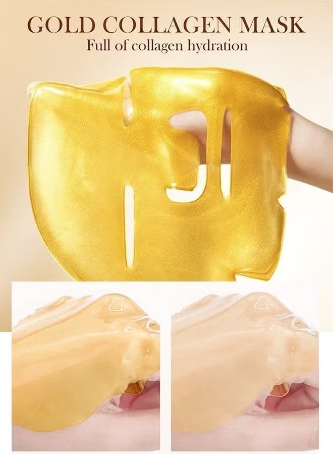 EELHOE Collagen Crystal Facial Mask - Brightening Dull Tones To Leave The Face White And Even, Tightening Skin Collagen Mask 3PCS - Image 2