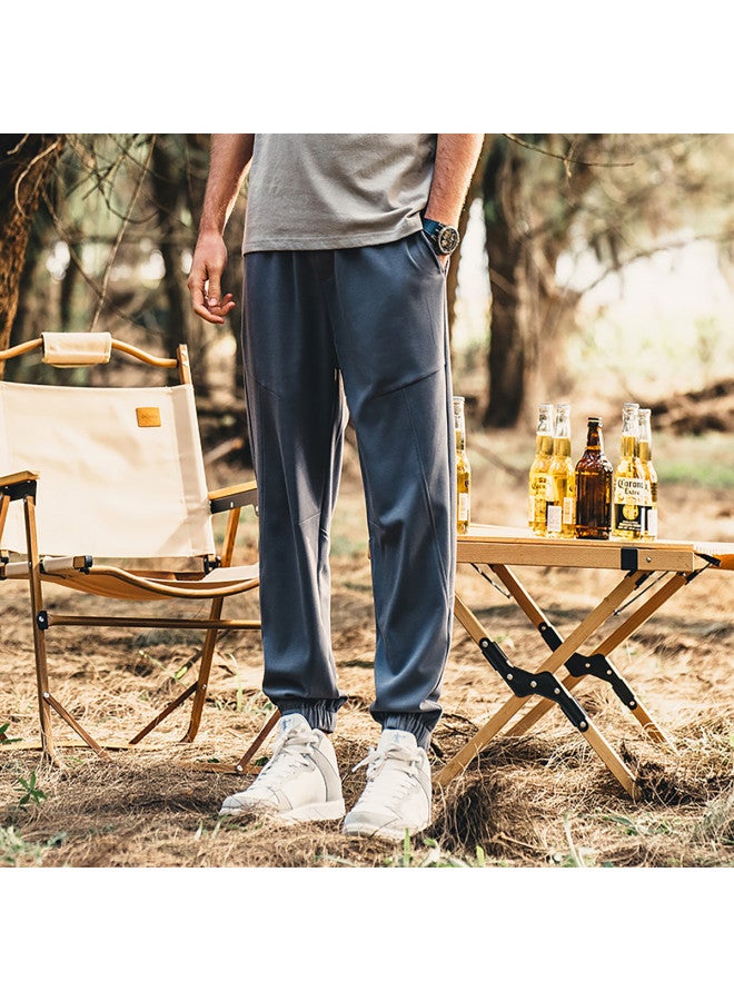 Summer New Men's Sports Joggers - Trendy Solid Color Slim-fit Casual Pants With Cuffed Ankles - Image 4