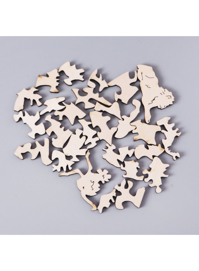 Spot A Generation Of Bear Head Shaped Wooden Puzzle Irregular Three-dimensional Animal Puzzle Manufacturers Customized-Color:A4 Hippocampus - Image 3
