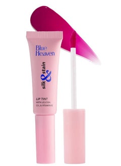 Blue Heaven Stain Lip Tint, With Jojoba Oil & Vitamin E, Long Lasting, Non Sticky, Transfer Proof Formula, Natural Finish, Raspberry Love,8ml  - Image 1