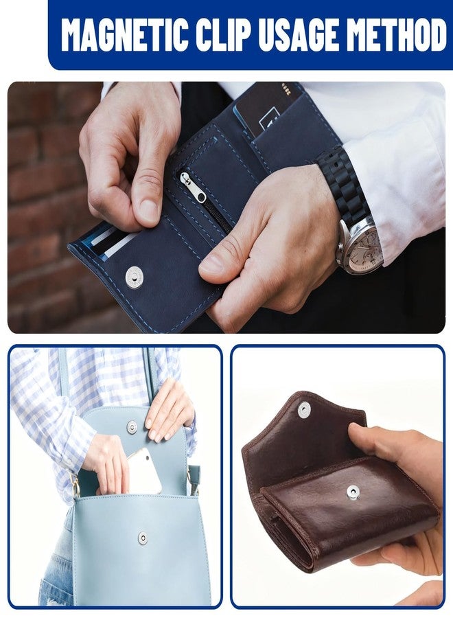 فايربومون مجموعة فايربومون المكونة من 50 قطعة من أزرار الكبس المغناطيسية لإغلاق الحقائب، مشابك إغلاق مغناطيسية مقاس 14 مم للخياطة، واللوازم، والحقائب، والملابس، والأعمال اليدوية، لا حاجة لأدوات - Image 3