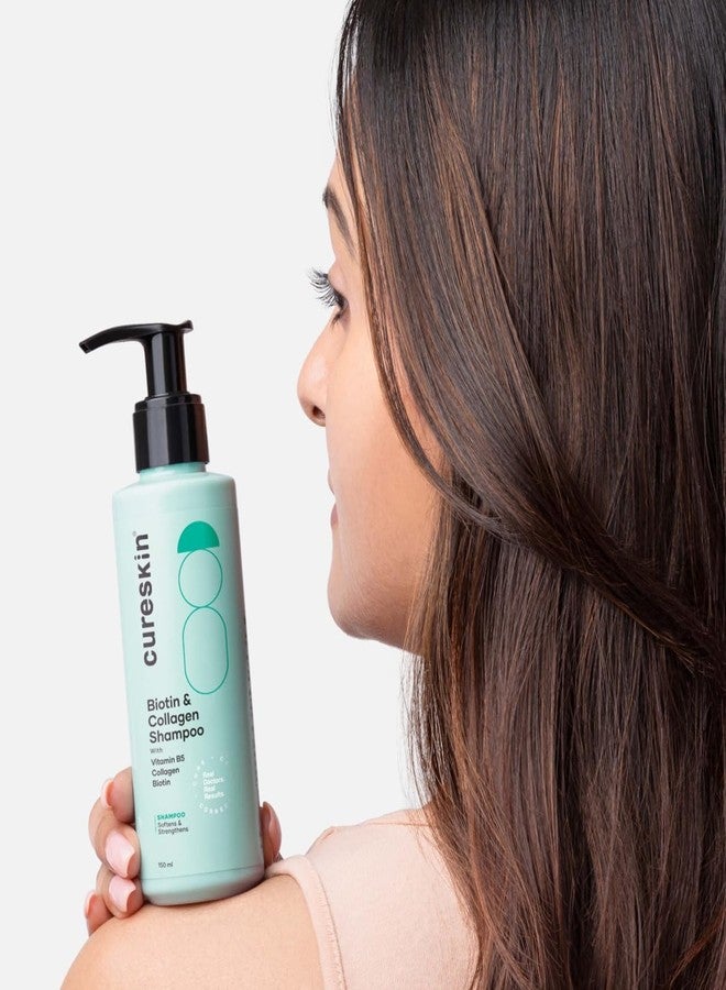Cureskin شامبو كيورسكين بيوتين وكولاجين وفيتامين ب5 وجليكوليبيدات: يقوي الشعر، ويقلل من تساقطه، ويصلح التلف، 5.07 أونصة سائلة (عبوة واحدة) - Image 2