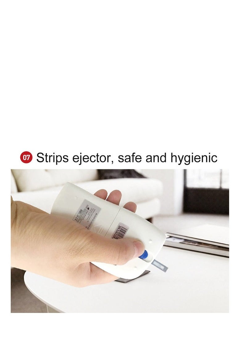 SINOCARE - Blood Glucose Monitoring System With 50 Test Strips And Lancets,No coding,Rapid result,Large screen display,safe and hygienic,200 Test memory - Image 1