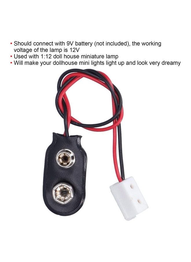 Zerodis 1:12 Dollhouse Miniature 12V Lamp Light Power Supply Connection Line Wire Accessory For Dollhouse Decoration  - Image 3
