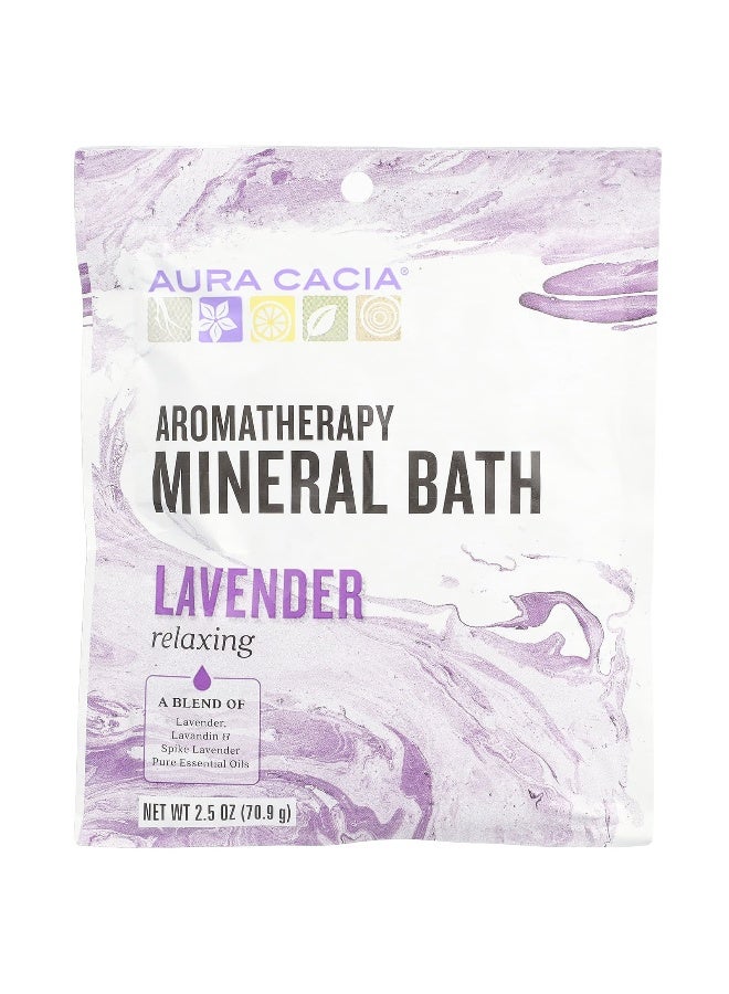 Aura Cacia Aura Cacia, Aromatherapy Mineral Bath, Lavender, 2.5 oz (70.9 g)  - Image 1