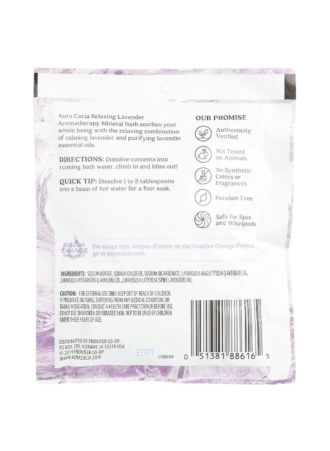 Aura Cacia Aura Cacia, Aromatherapy Mineral Bath, Lavender, 2.5 oz (70.9 g)  - Image 2