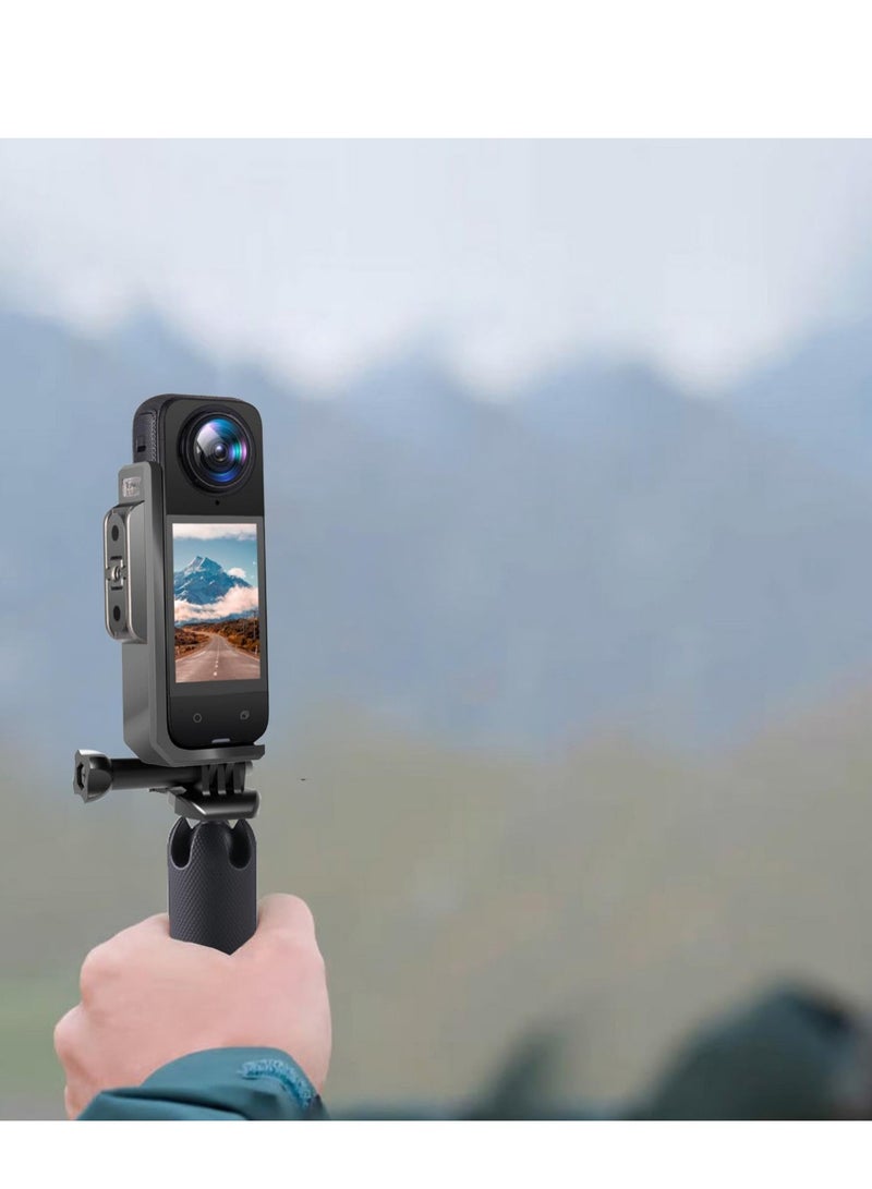 Horizontal Bracket Shooting Adapter For Insta360 X4 1/4 Interface Metal Protection For Insta 360 X4 Camera Acceossries  - Image 5