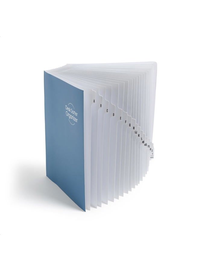 Smead Desk File/Sorter, Alphabetic (A-Z), 20 Dividers, Letter Size, Dark Blue (89282) - Image 1