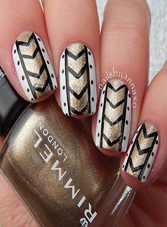 Winstonia 5 pcs Professional Nail Art Set Liner + Striping Brushes for Short Strokes, Details, Blending, Elongated Lines etc - Image 5